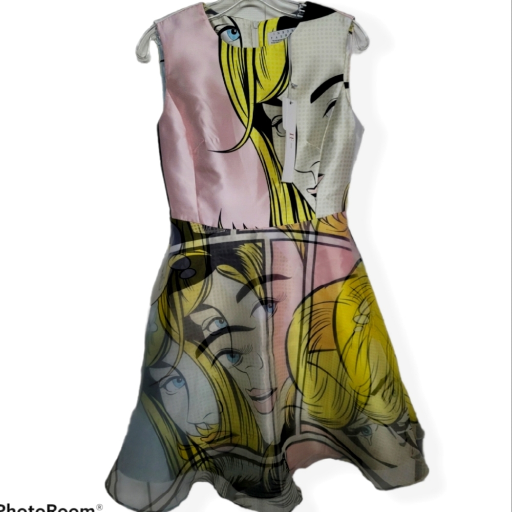 Pop Culture/Art Theme Dress Comic A-Line Dress